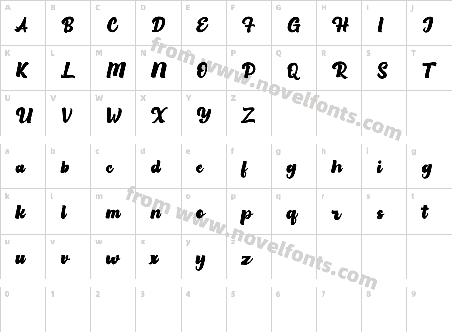 Milkista Free ScriptCharacter Map