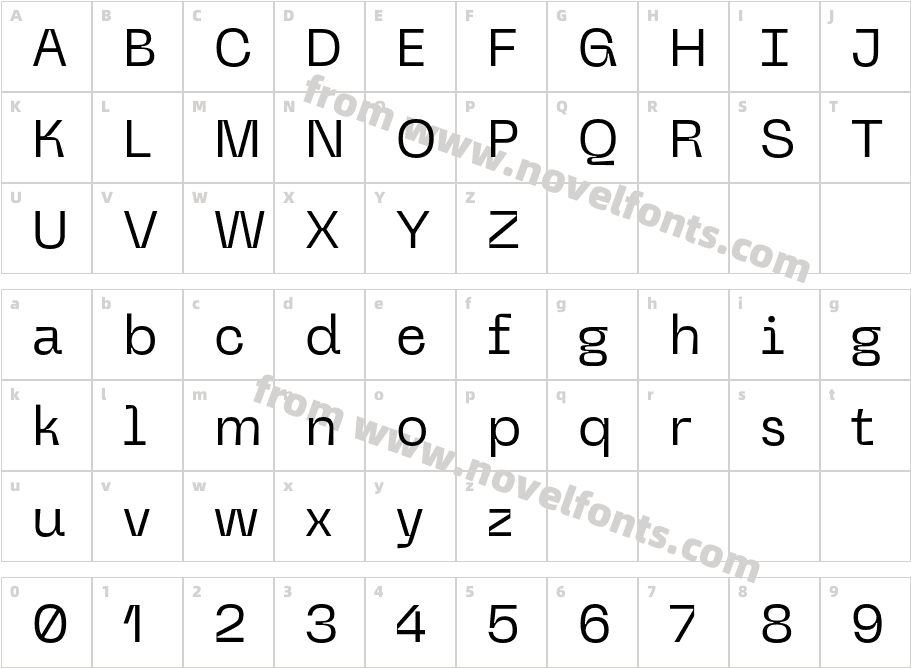 Nebulica Extra LightCharacter Map
