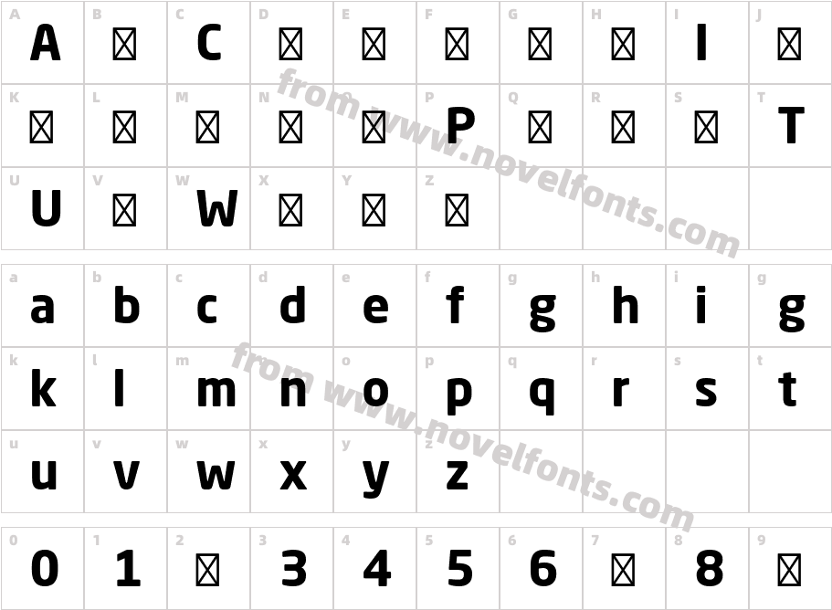 Neo Sans Pro BoldCharacter Map