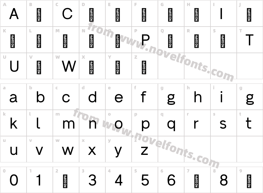 Neue Alte Grotesk RegularCharacter Map