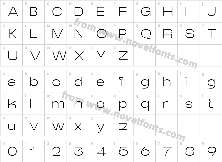Neue Power LightCharacter Map