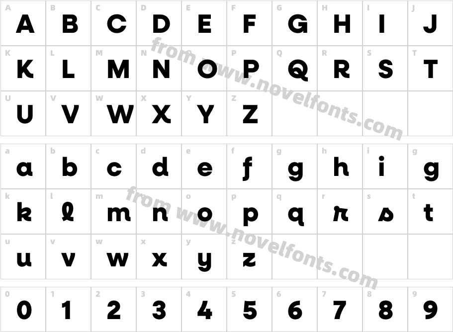 Neulis Cursive Extra BoldCharacter Map