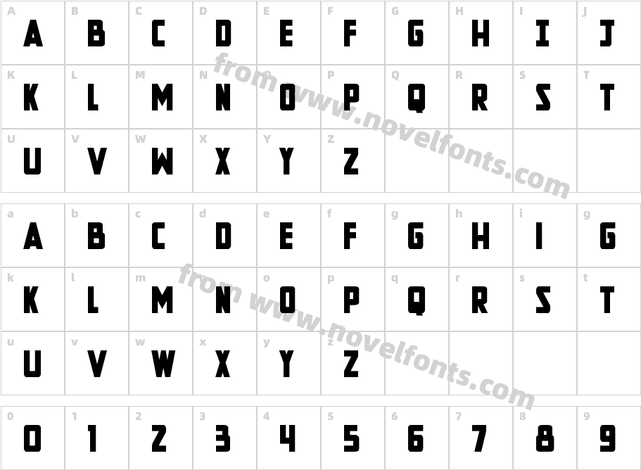 New Comic Title BoldCharacter Map