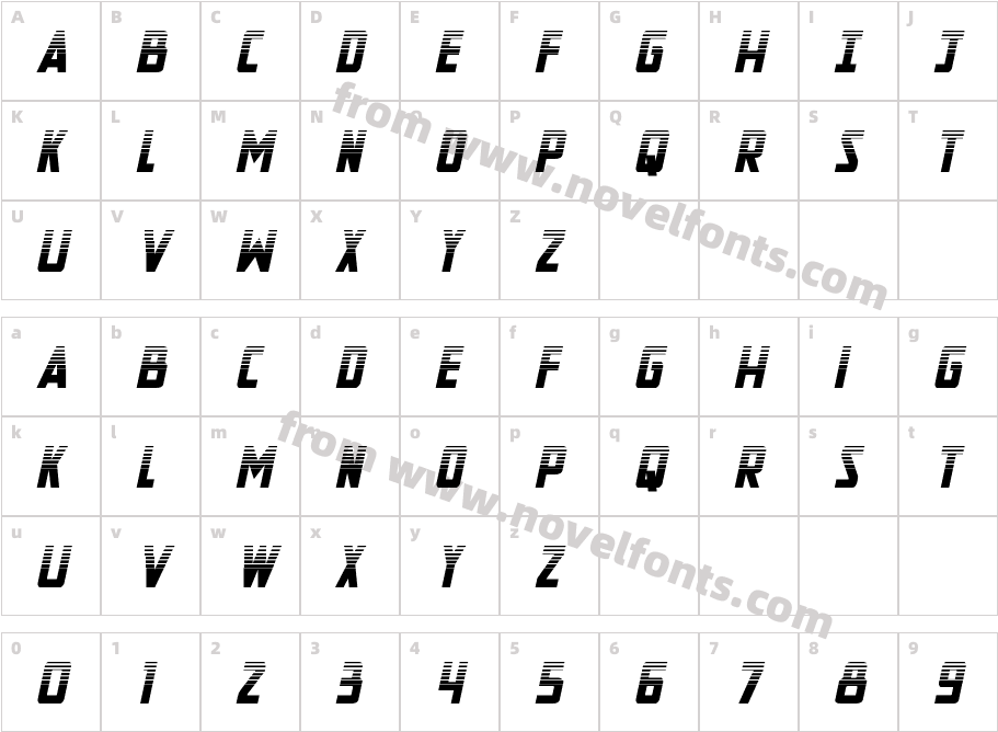 New Comic Title Halftone ItalCharacter Map
