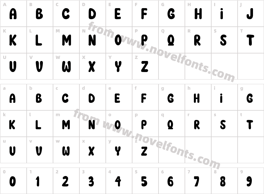 New Home DisplayCharacter Map