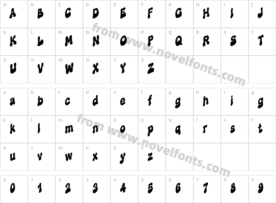 New Wave Type4Character Map