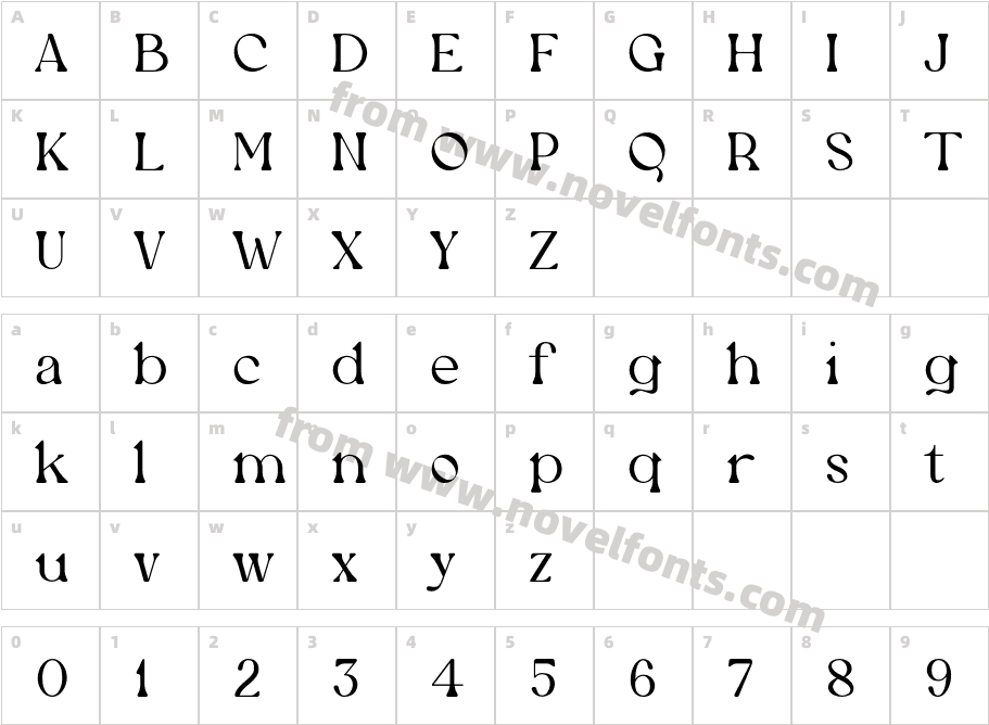 Newgate LightCharacter Map