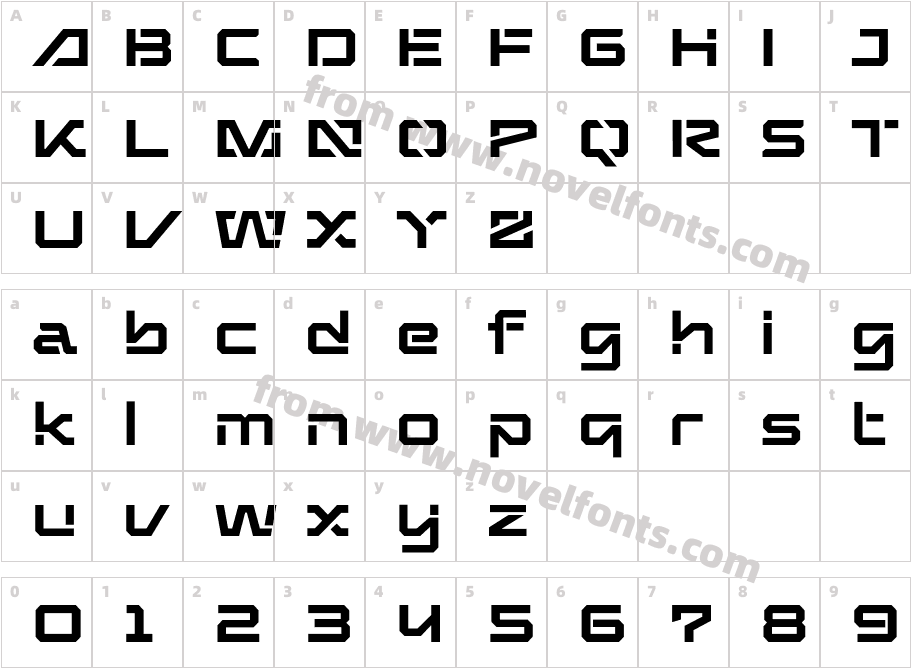 Nexa RegularCharacter Map