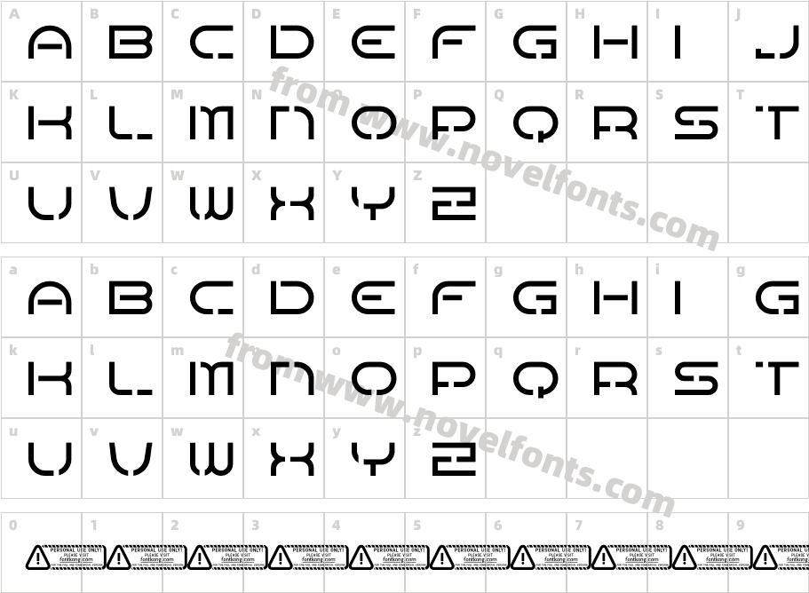 Nexion PERSONAL USE ONLY!Character Map