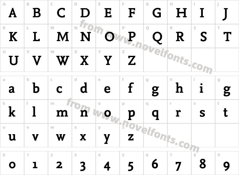 Nexus Mix Pro BoldCharacter Map
