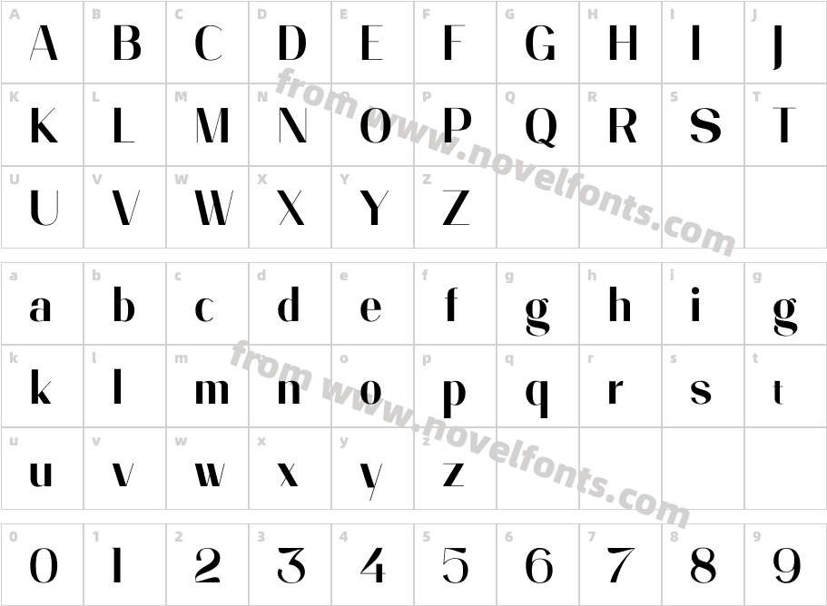 Nishan Kufi UzCharacter Map