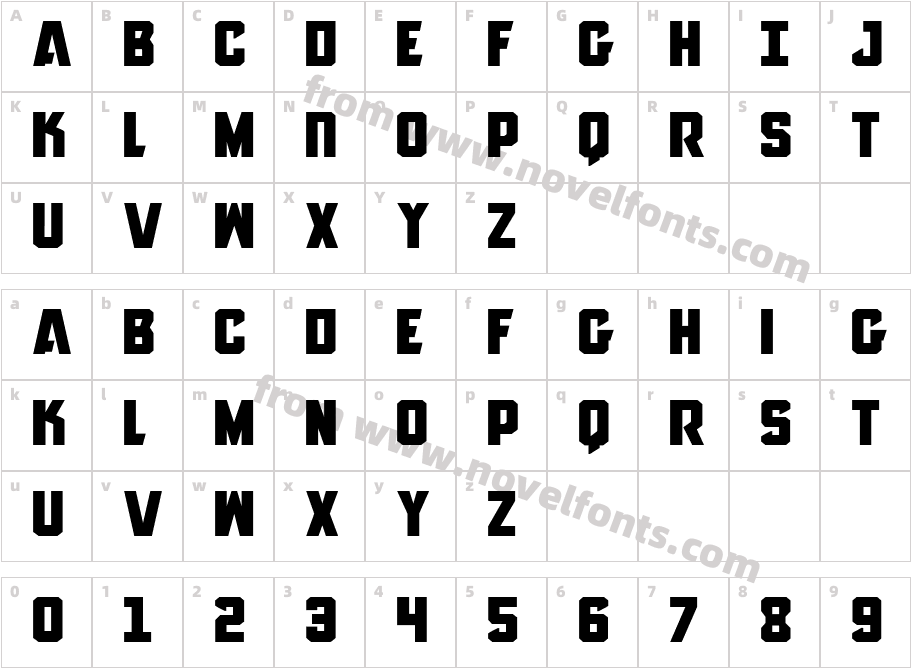 Anitlles ExpandedCharacter Map