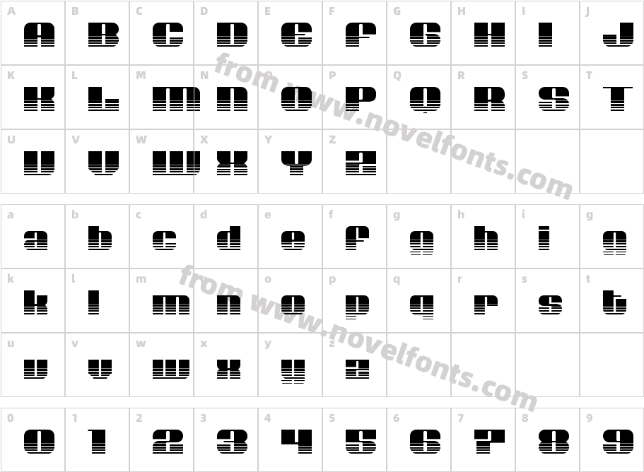 Nolo Contendre HalftoneCharacter Map