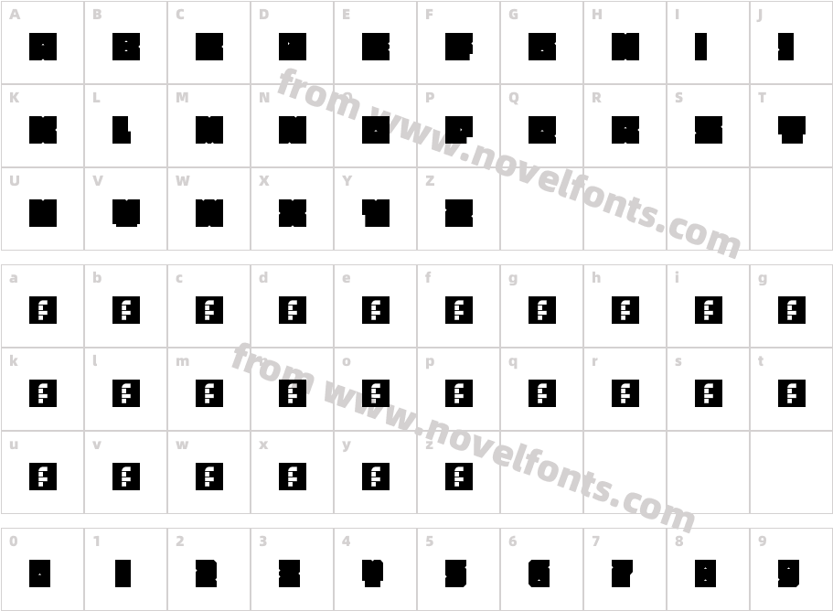 Nome Blox RegularCharacter Map