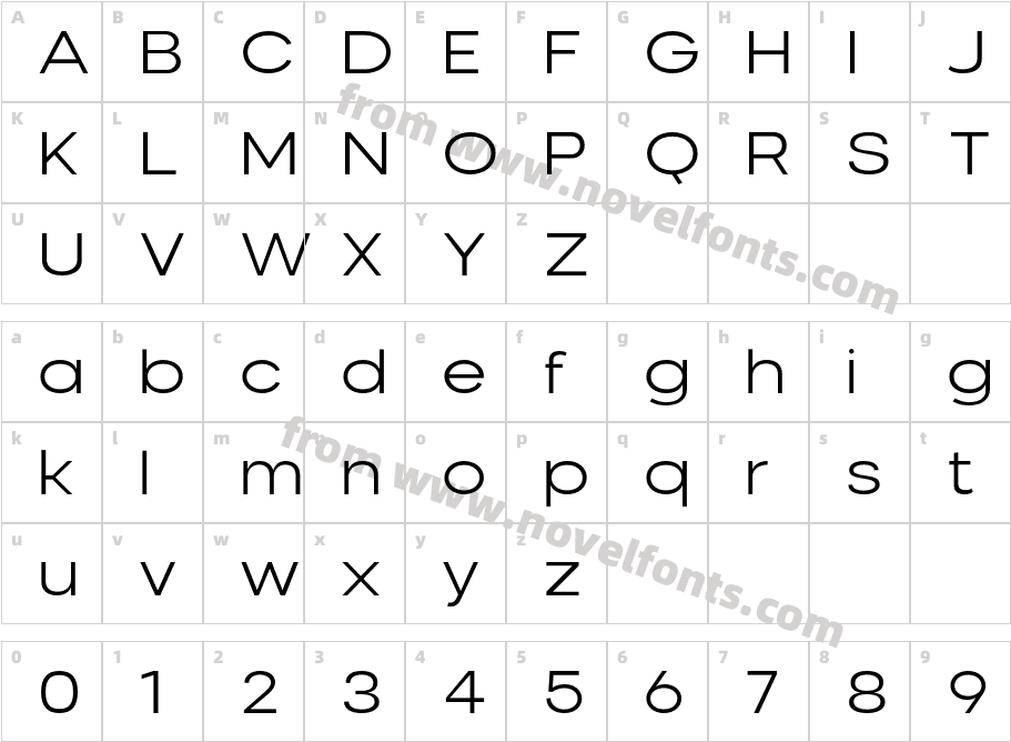 Nominee Light ExtendedCharacter Map