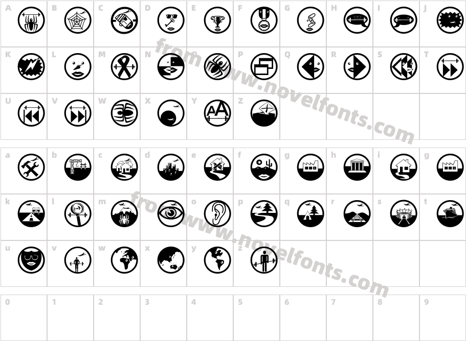 Non SenseCharacter Map