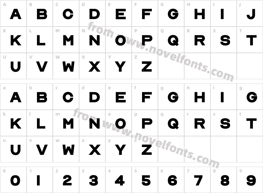 Nord BlackCharacter Map