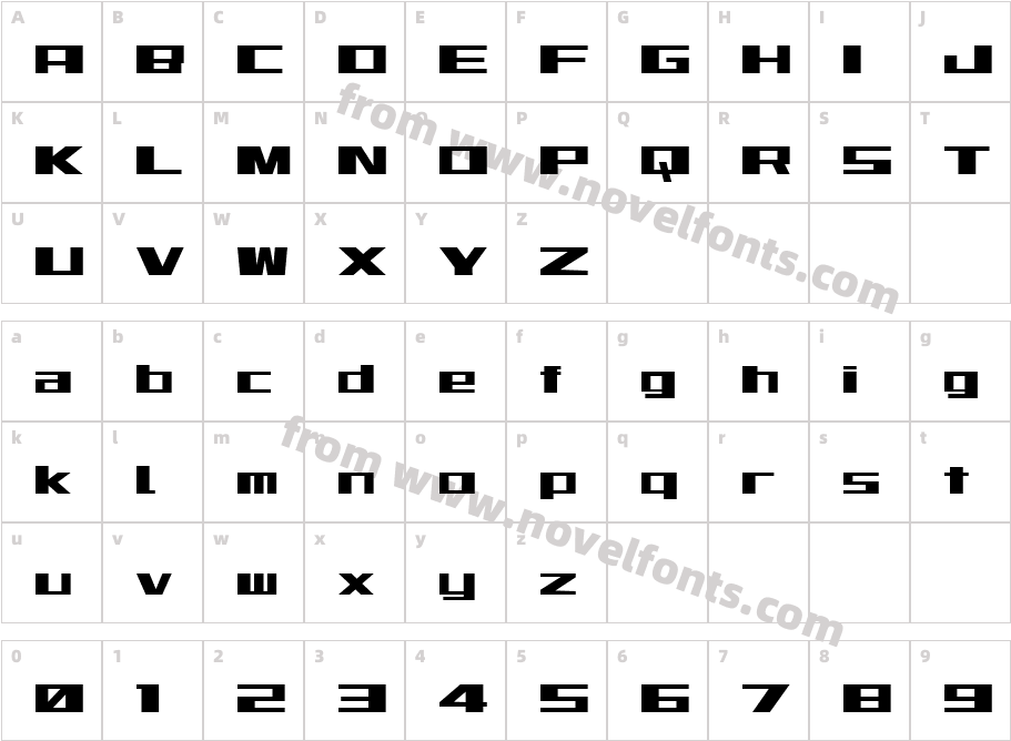 Mirage EngCharacter Map