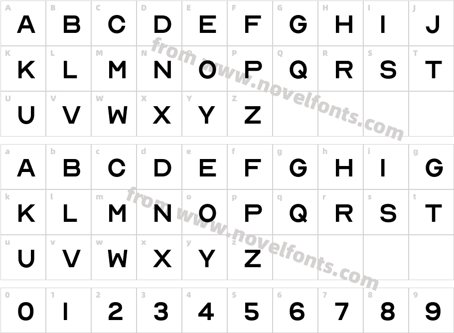 Nord MediumCharacter Map