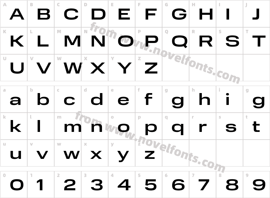 Normalidad Extended MediumCharacter Map