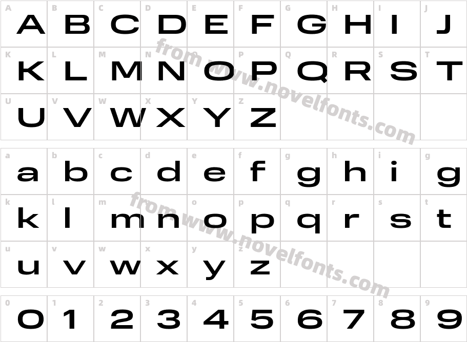 Normalidad Ultra Extended MediumCharacter Map