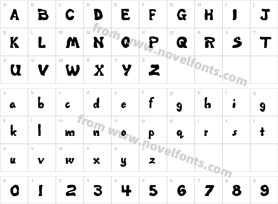 Misbehavin'Character Map