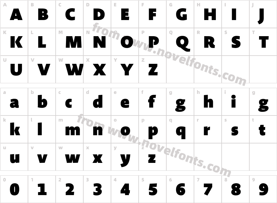 Novel Display UltraCharacter Map