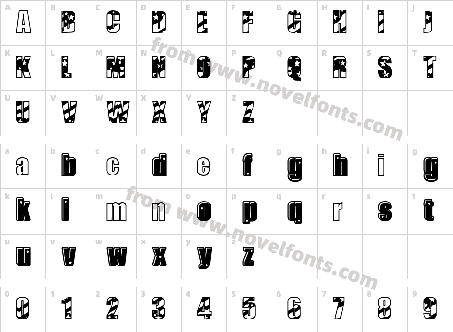 Missing man outCharacter Map