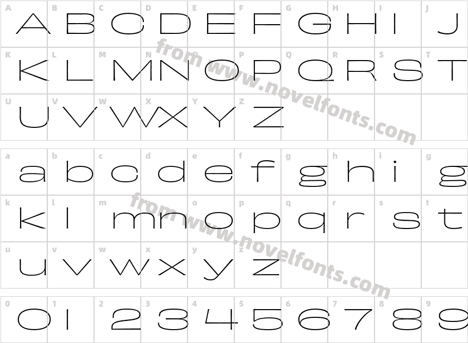 Obviously Extd ThinCharacter Map