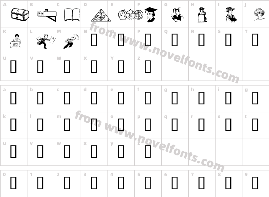 Mixed Bag 2Character Map