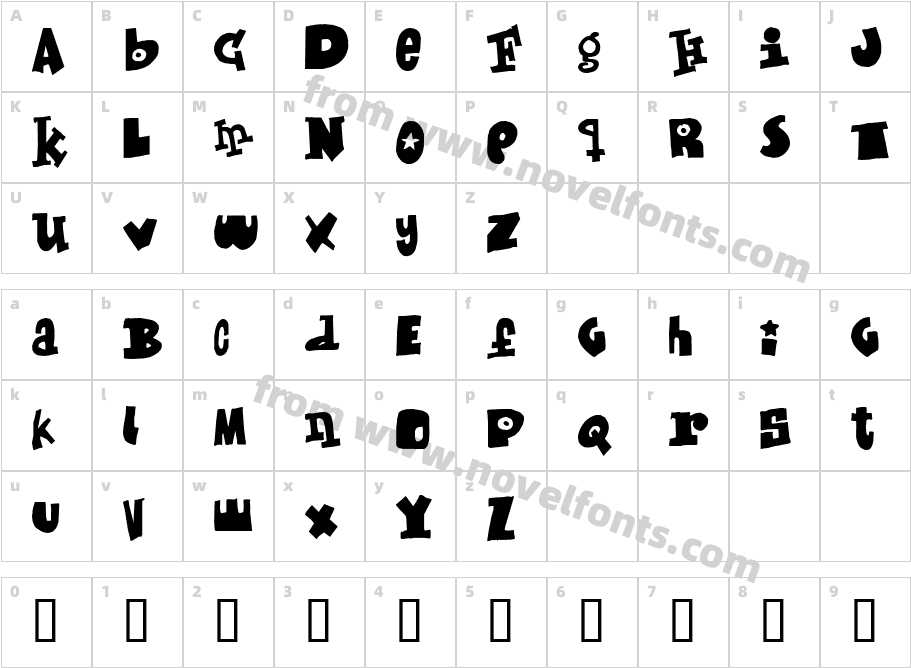 Mixed upCharacter Map