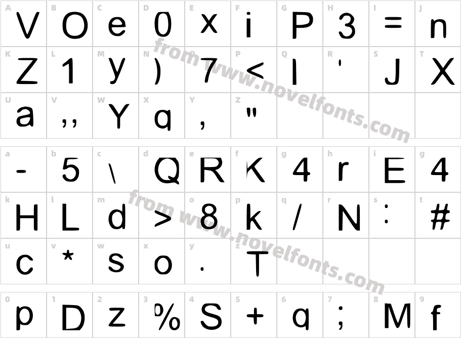 MixedAlphaCharacter Map