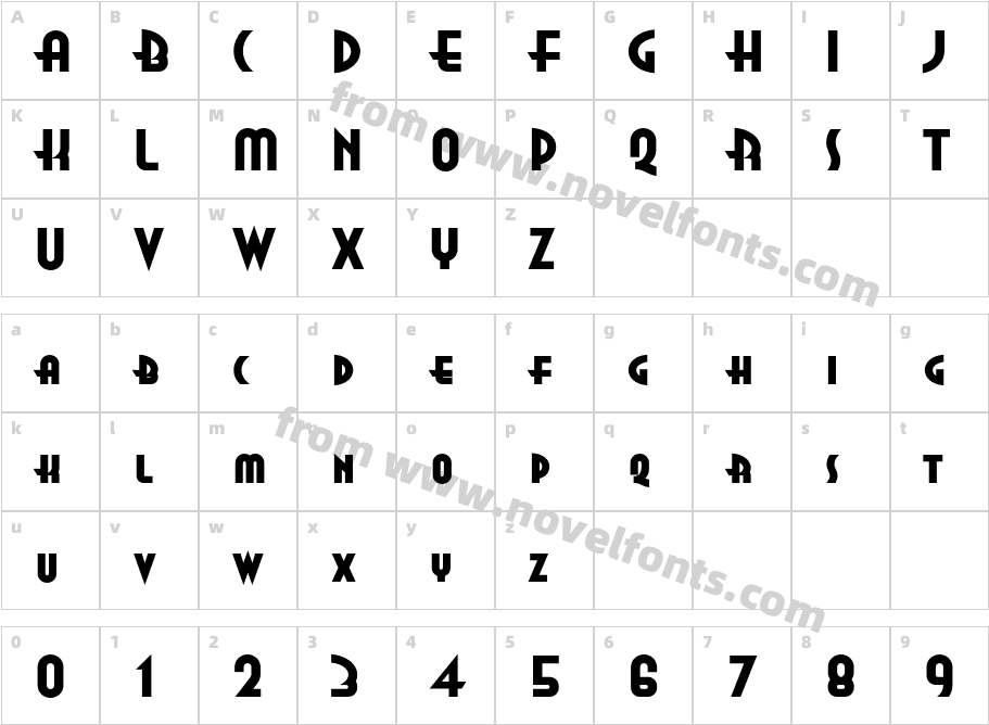 AnnaExtendedITCStdCharacter Map