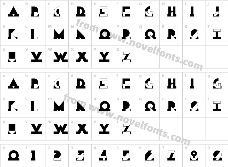 Modern Art NFCharacter Map