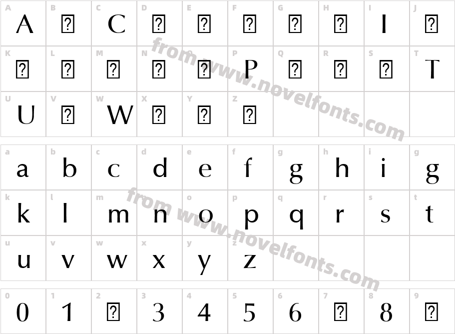Optima LT Pro MediumCharacter Map