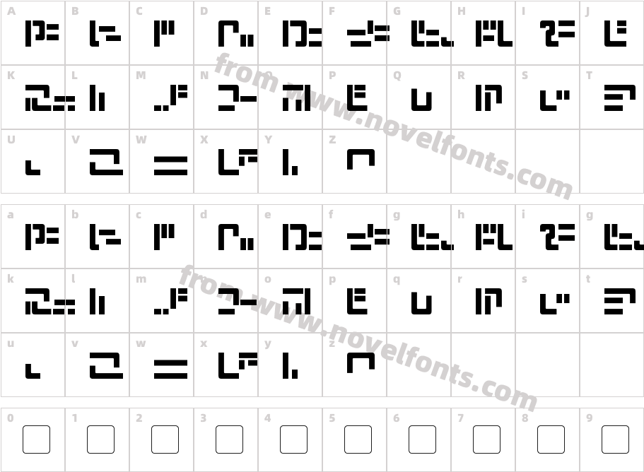 Modern IaconicCharacter Map