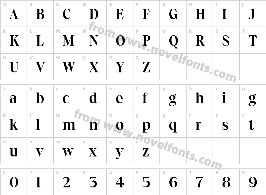 Osbourne BoldCharacter Map