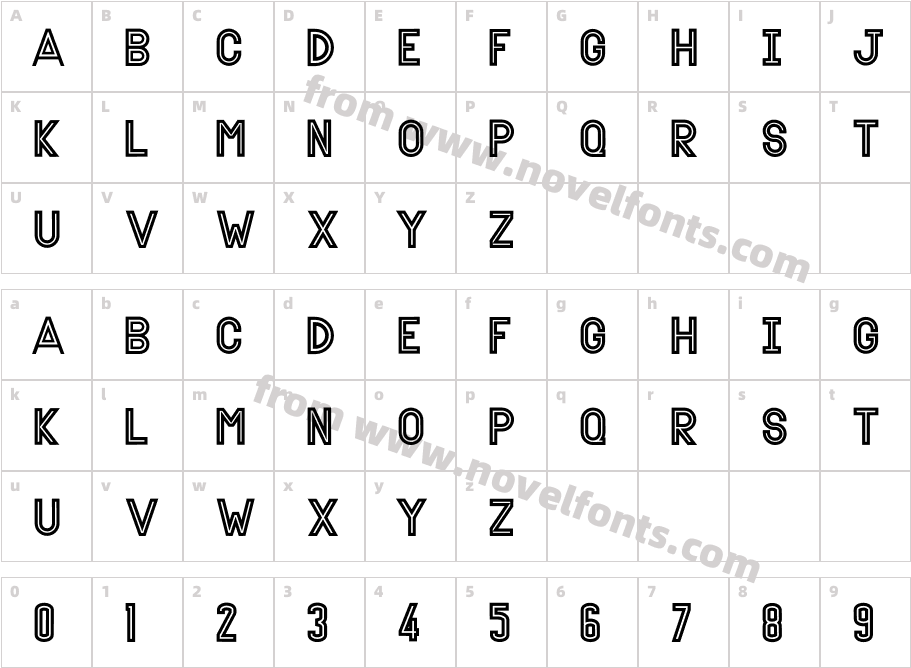 Outline RegularCharacter Map