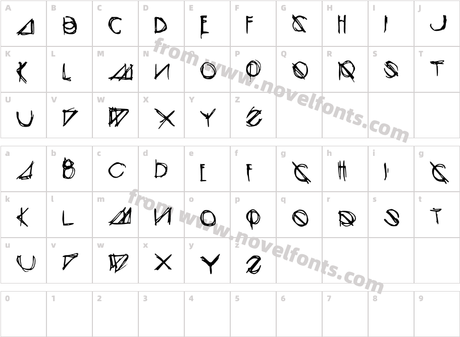 ModernSketchCharacter Map