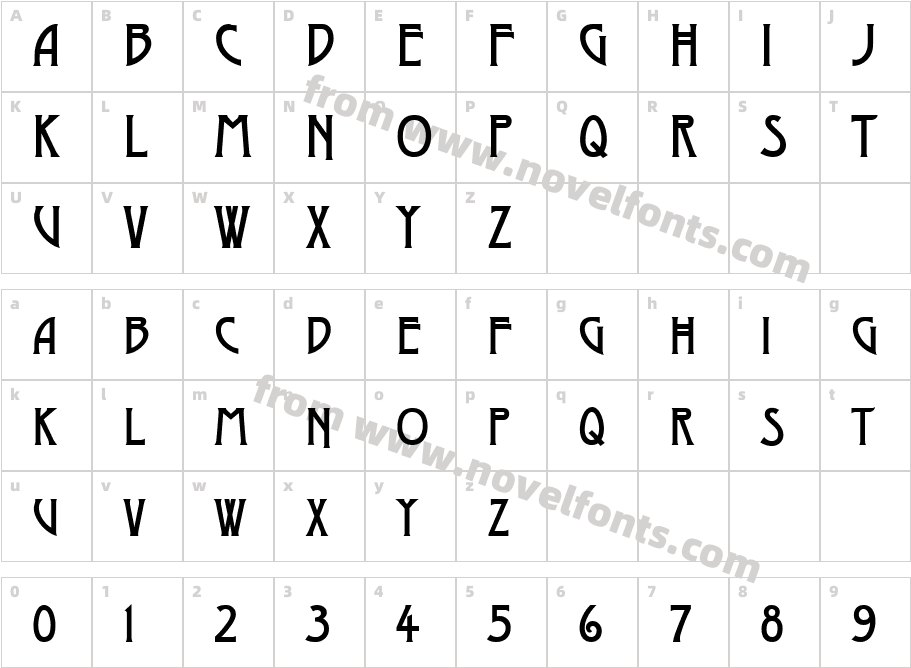 Moderno OneCharacter Map