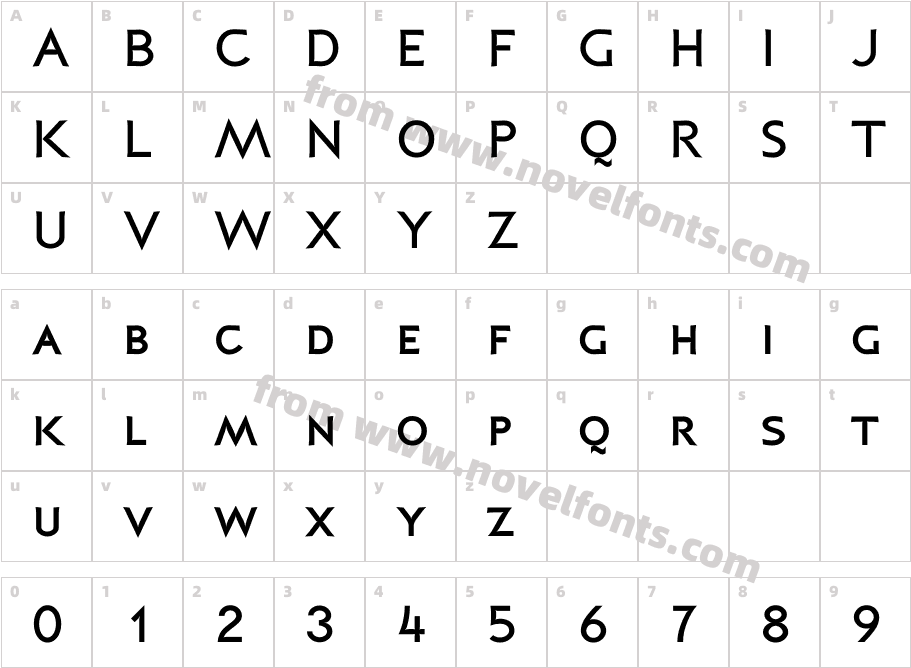 P22 Coda Bold Small CapsCharacter Map