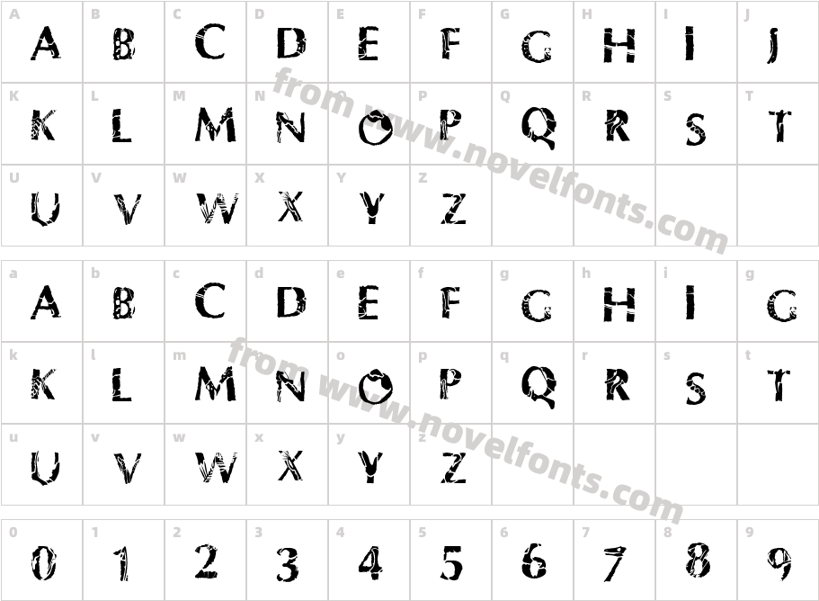 P22 Dinosaur Fontasaurus TextCharacter Map