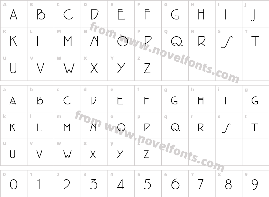 P22 Eaglefeather SC LtCharacter Map