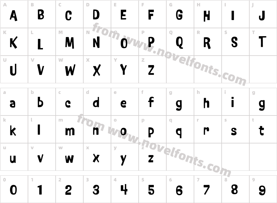 P22 Nudgewink Pro BoldCharacter Map