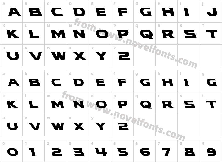 Modi Thorson LeftalicCharacter Map