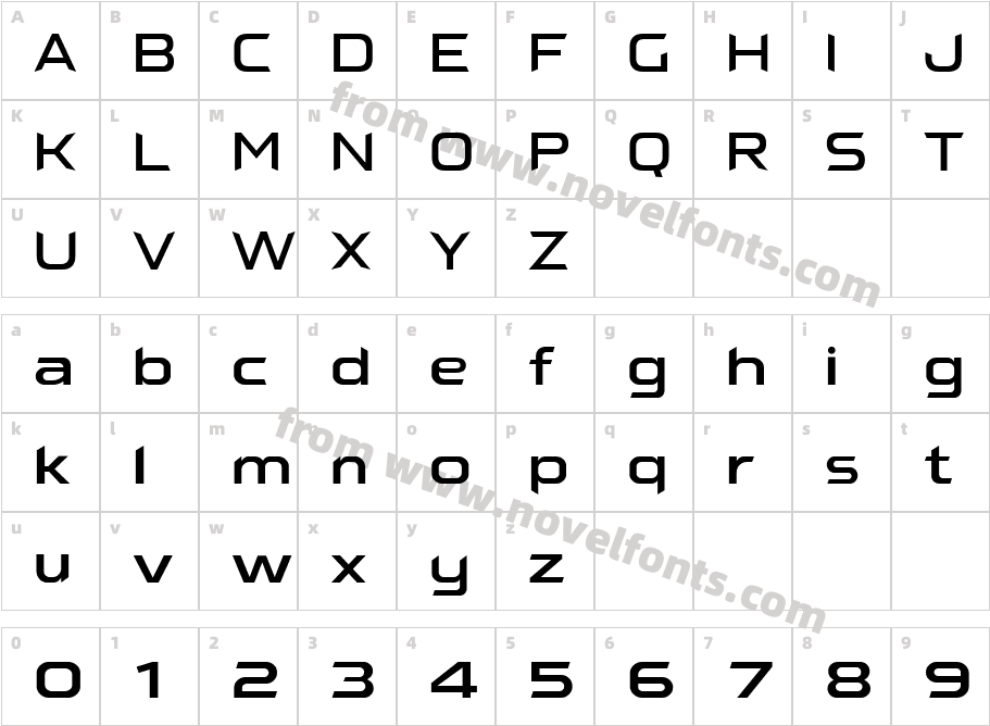PROXON RegularCharacter Map