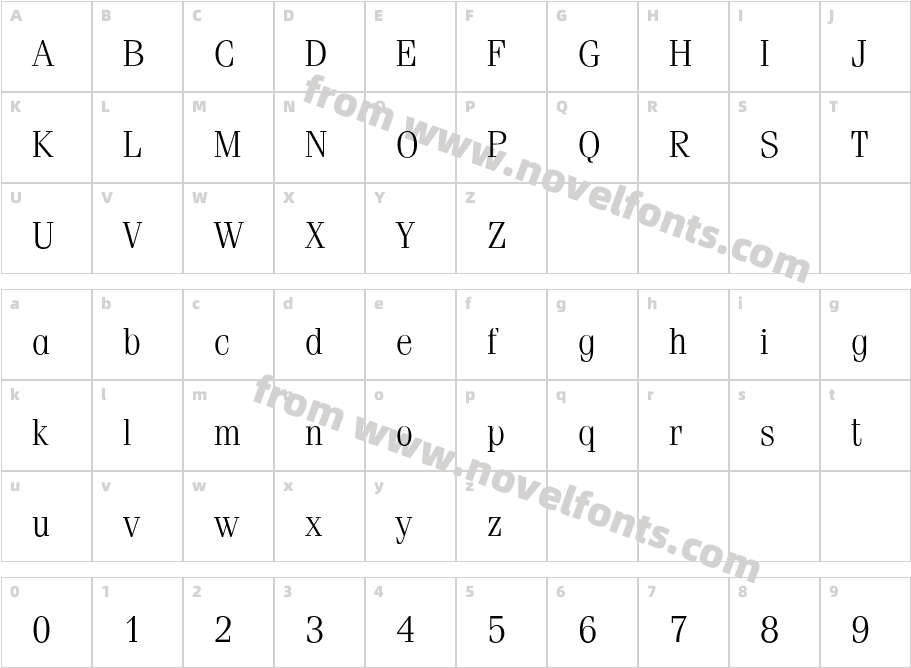 PSL Baannarak Pro RegularCharacter Map