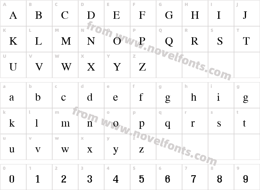 PSL Thai Common RegularCharacter Map