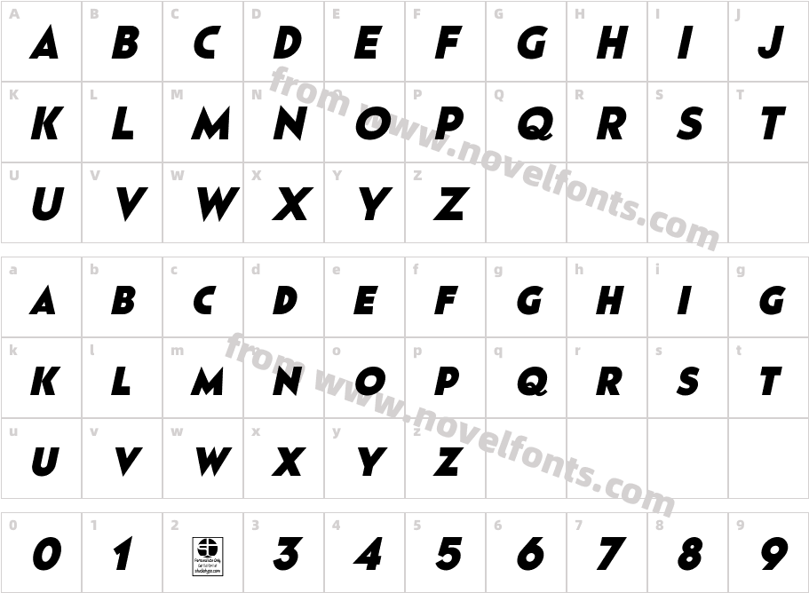 Pages Grotesque Black Demo ItalicCharacter Map