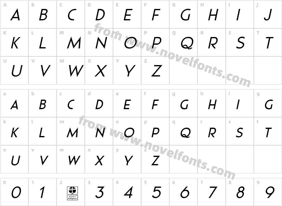 Pages Grotesque Demo ItalicCharacter Map